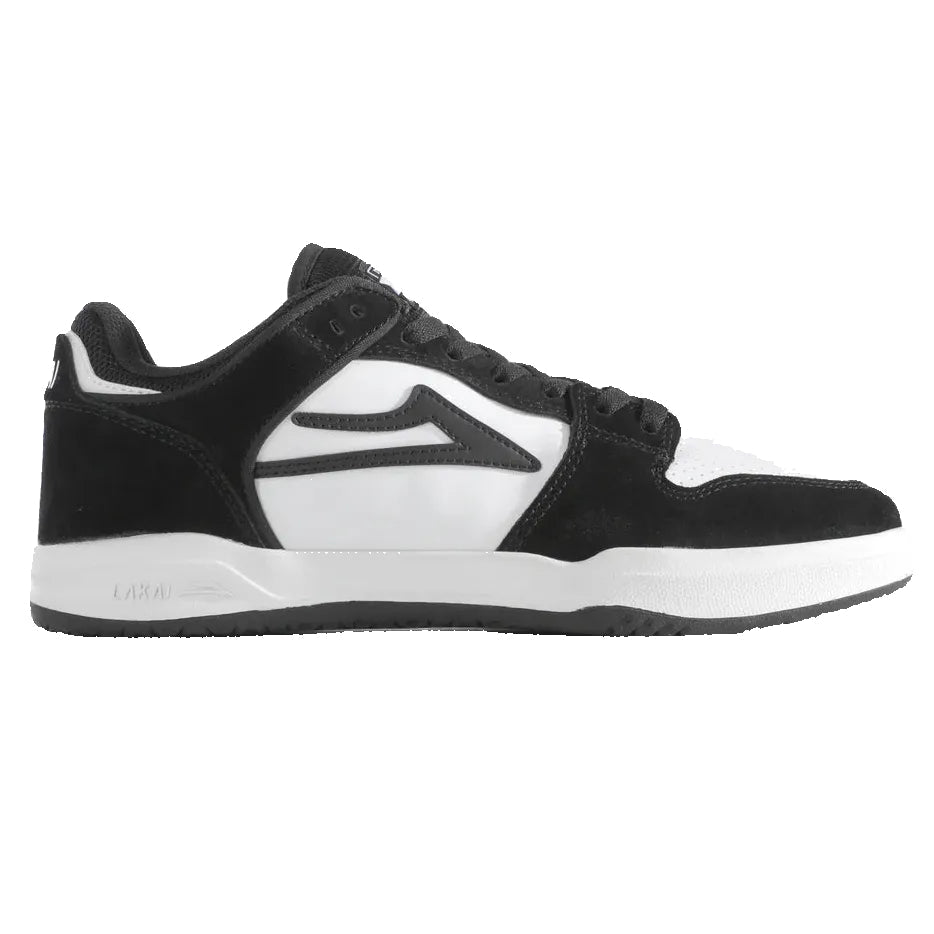 Lakai Telford Low Skateboard Shoe - Black/White