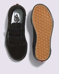 Vans Kids Old Skool V Skateboard Shoe - Black/Black
