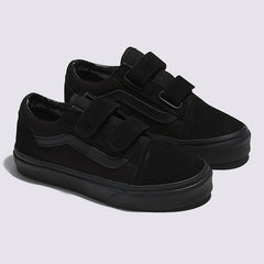 Vans Kids Old Skool V Skateboard Shoe - Black/Black