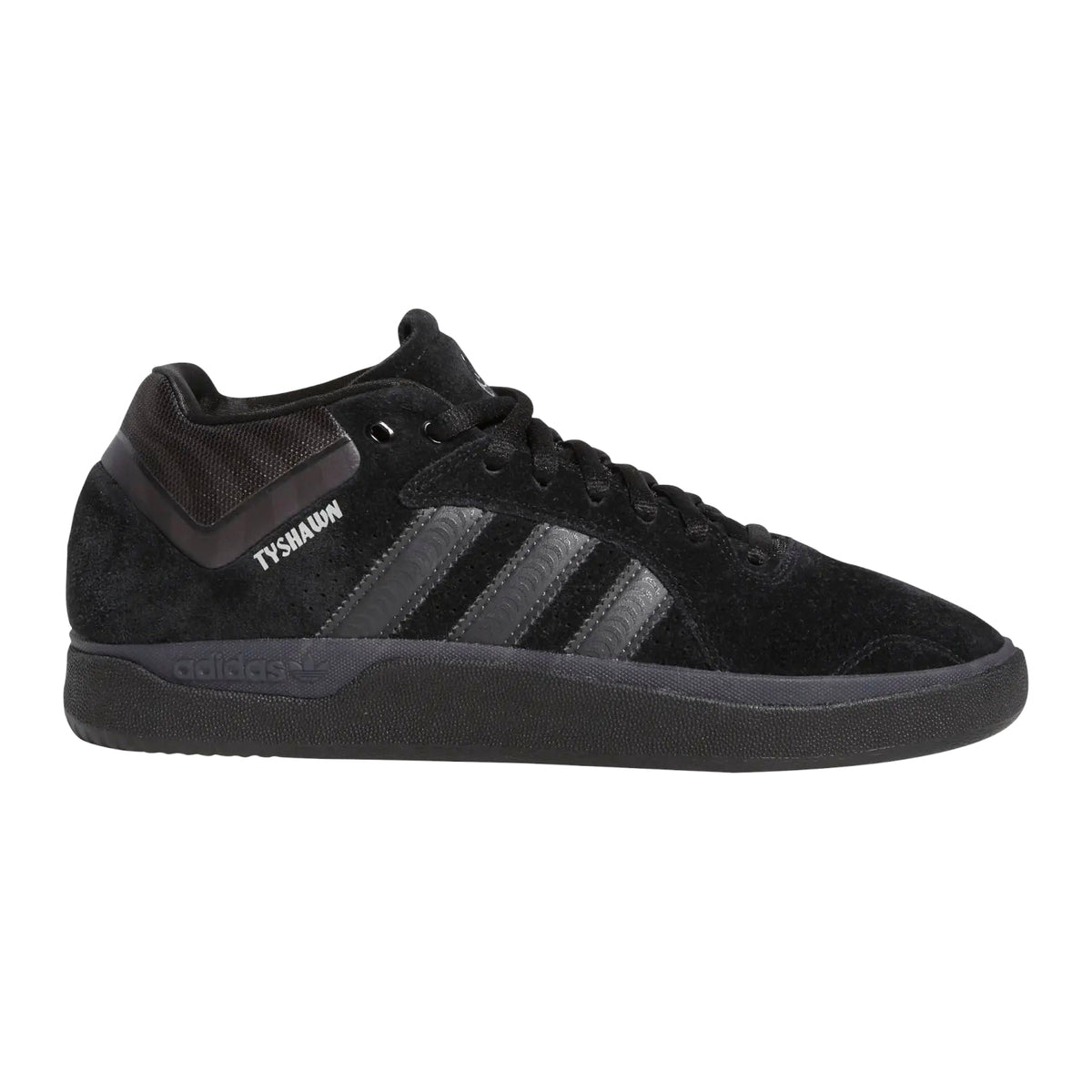 Adidas Tyshawn x Spitfire Skate Shoe - Core Black/Core Black/Silver Metallic