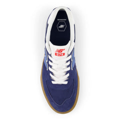 New Balance Numeric 574 Vulc Wide Skateboard Shoe - Navy/Gum
