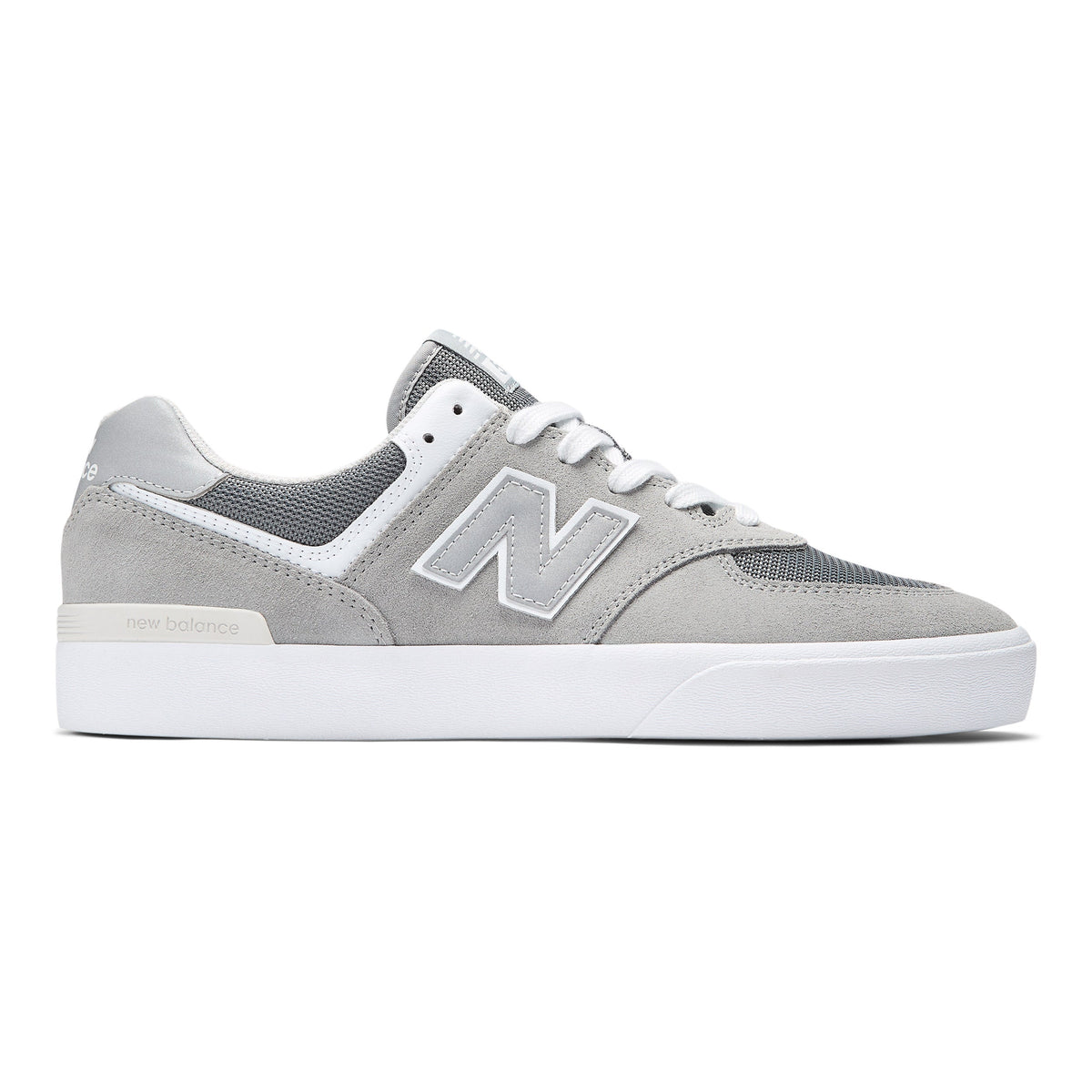 New Balance Numeric 574 Vulc Skateboard Shoe - Grey/White
