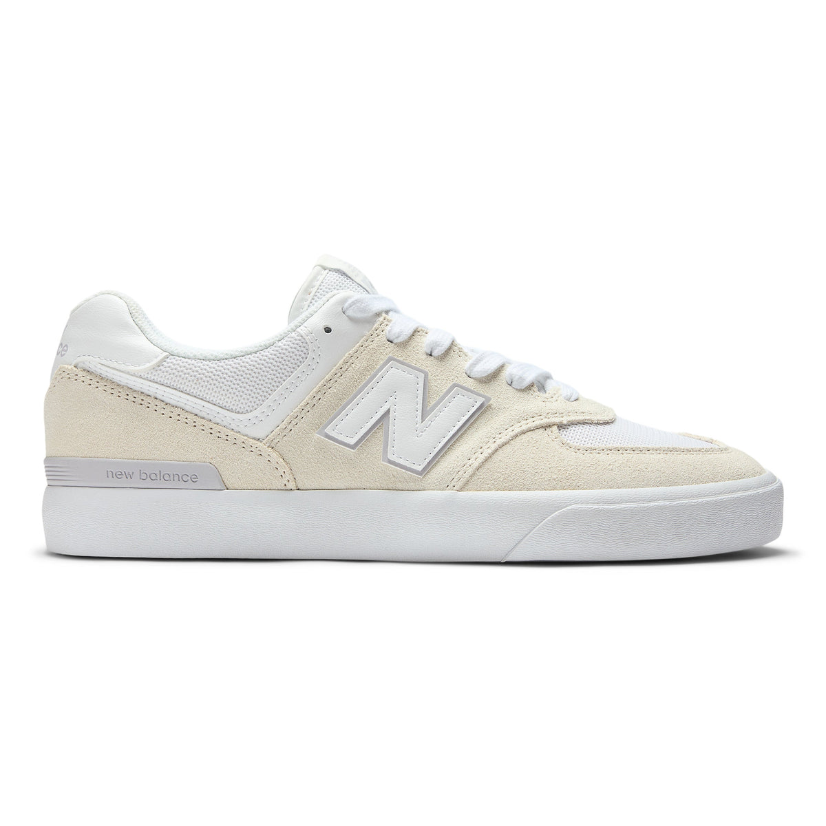 New Balance Numeric 574 Vulc Skateboard Shoe - Sea Salt/White