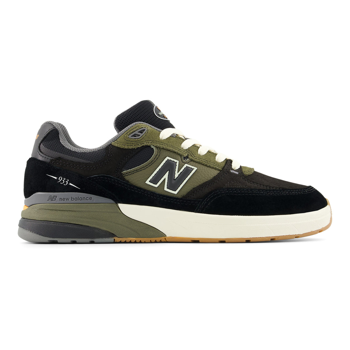New Balance Numeric Reynolds 933 Wide Skateboard Shoe - Black/Olive