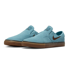 Nike SB Zoom Janoski+ Slip Skateboard Shoe - Denim Turquoise/Cacao Wow