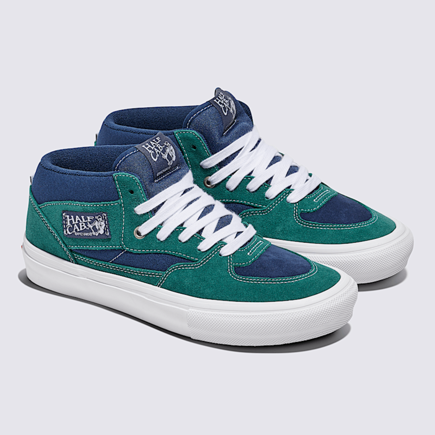 Vans Skate Half Cab Skateboard Shoe - Tartan Blue/Green