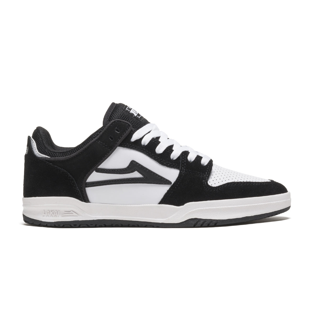 Lakai Telford Low Skateboard Shoe - Black/White