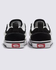 Vans Toddler Elastic Lace Knu Skool Shoe - Black/True White