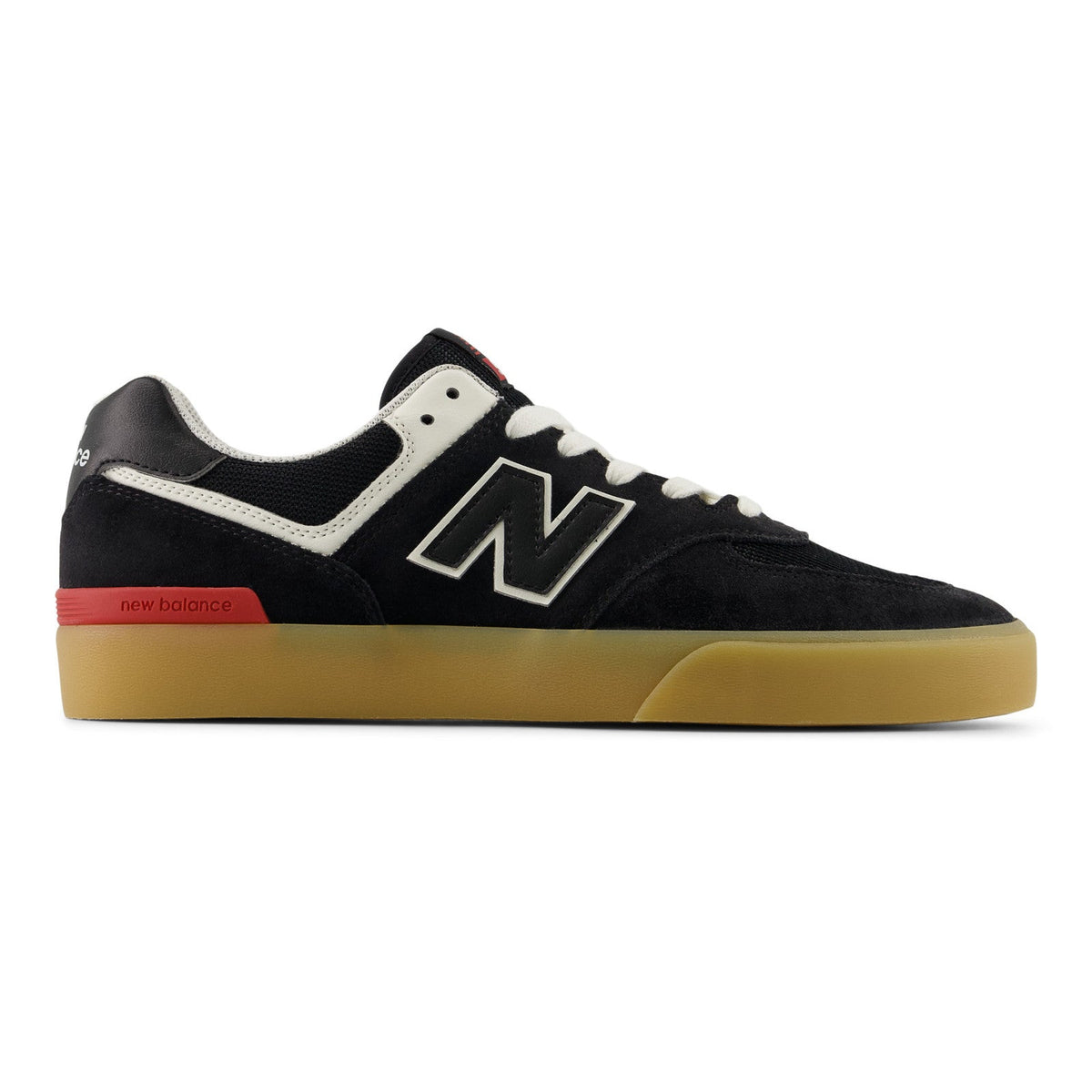New Balance Numeric 574 Vulc Skateboard Shoe - Black/White
