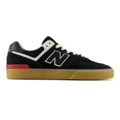 New Balance Numeric 574 Vulc Wide Skateboard Shoe - Black/White