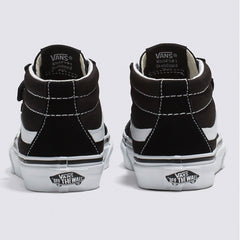 Vans Kids SK8-Mid Reissue Skateboard Shoe - Black/True White