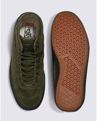 Vans Crockett High Decon Corduroy Skateboard Shoe - Olive/Black
