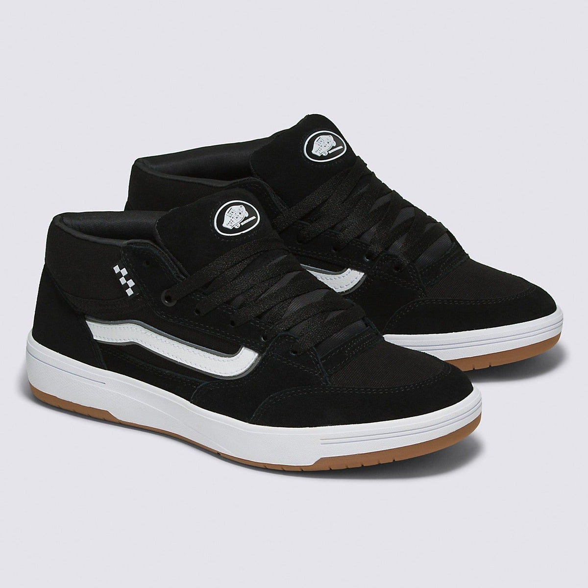 Vans Zahba Mid Skateboard Shoe - Black/White