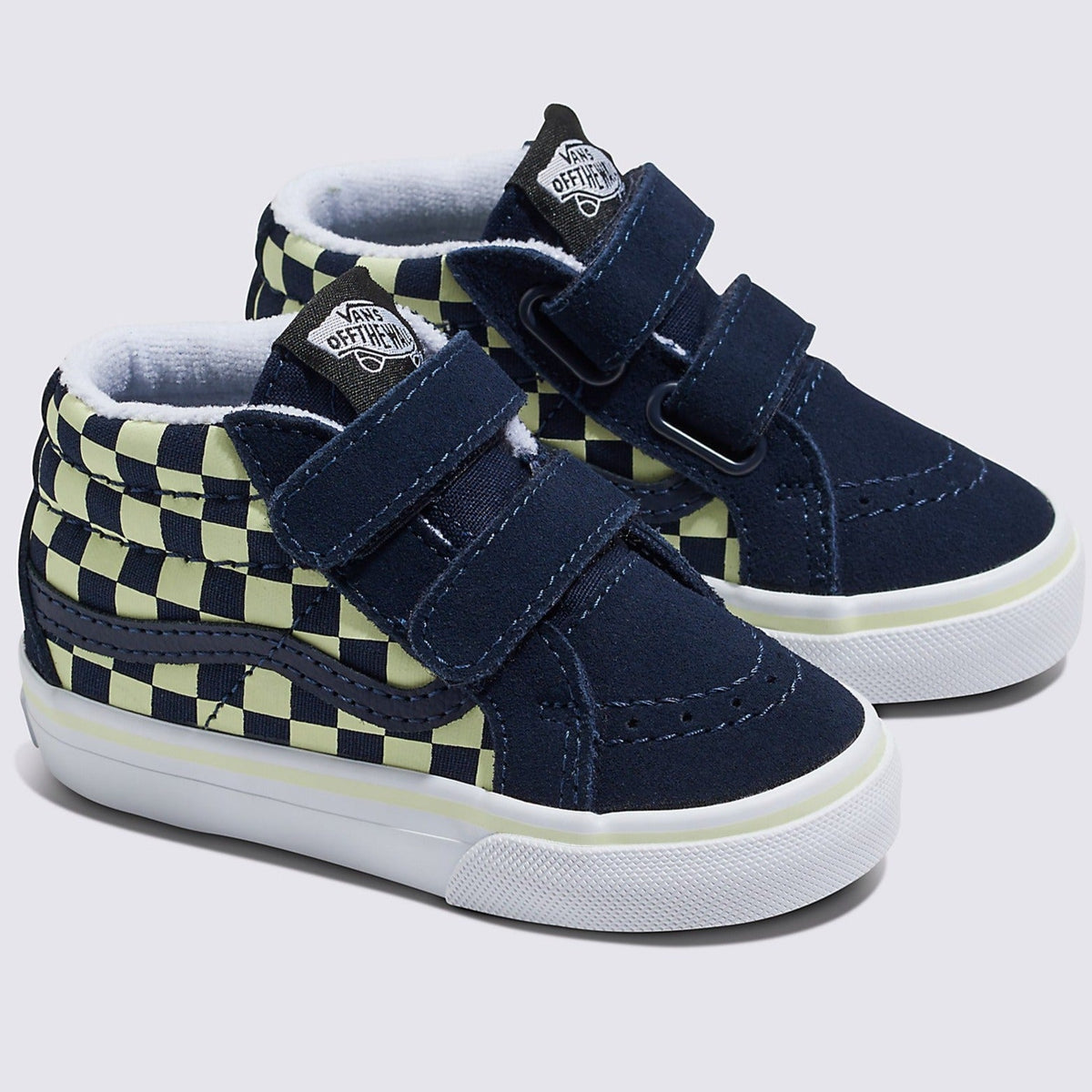 Vans Toddler SK8-Mid Reissue Glow Skateboard Shoe - Summer Nights Navy