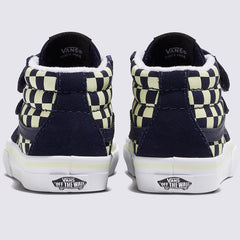 Vans Toddler SK8-Mid Reissue Glow Skateboard Shoe - Summer Nights Navy