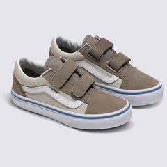 Vans Kids Old Skool V Skateboard Shoe - 2-Tone Driftwood