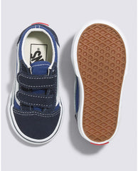 Vans Toddler Old Skool V Skateboard Shoe - Navy