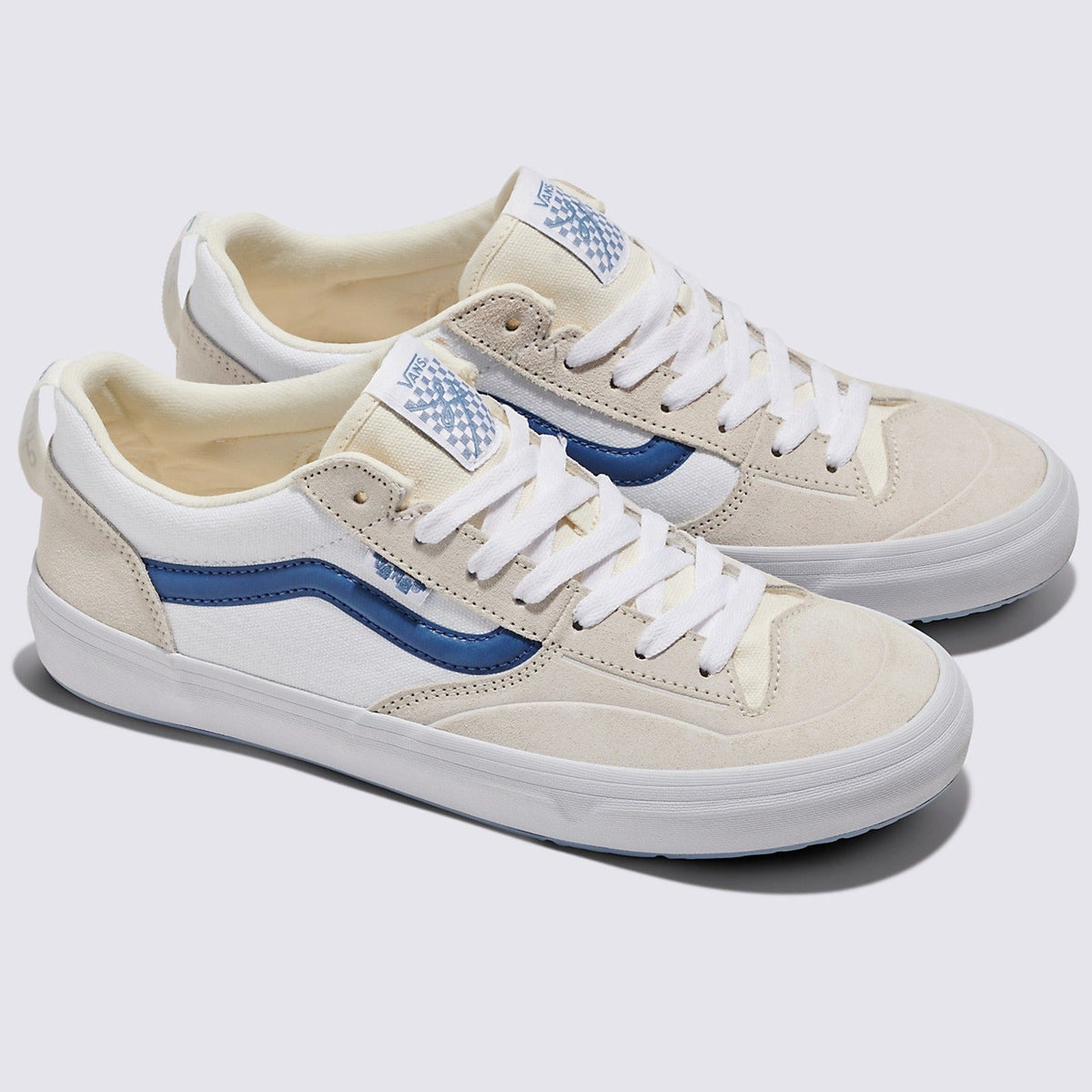 Vans Skate Lizzie Low Skateboard Shoe - White/Light Blue