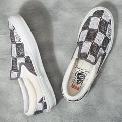 Vans Skate Slip-On Skateboard Shoe - (Daniel Johnston)Raven