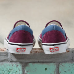Vans Skate Slip-On Skateboard Shoe - Moonlight Blue/Mauve Wine