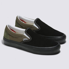 Vans Skate Slip-On Skateboard Shoe - Black/Grape Leaf