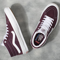 Vans Wrapped Skate Grosso Mid Skateboard Shoe - Wine