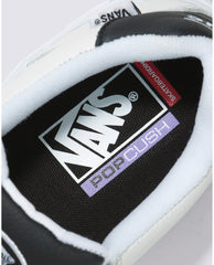 Vans Wayvee Leather Skateboard Shoe - True White/Black
