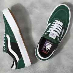 Vans Gilbert Crockett Skateboard Shoe - Dark Green/White