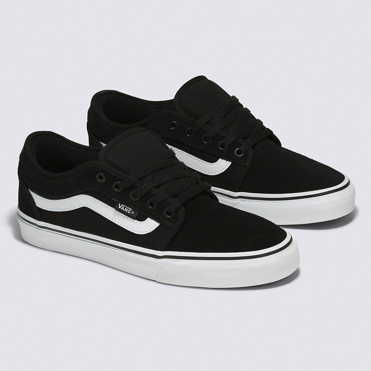 Vans Chukka Low Sidestripe Skateboard Shoe - Black/White