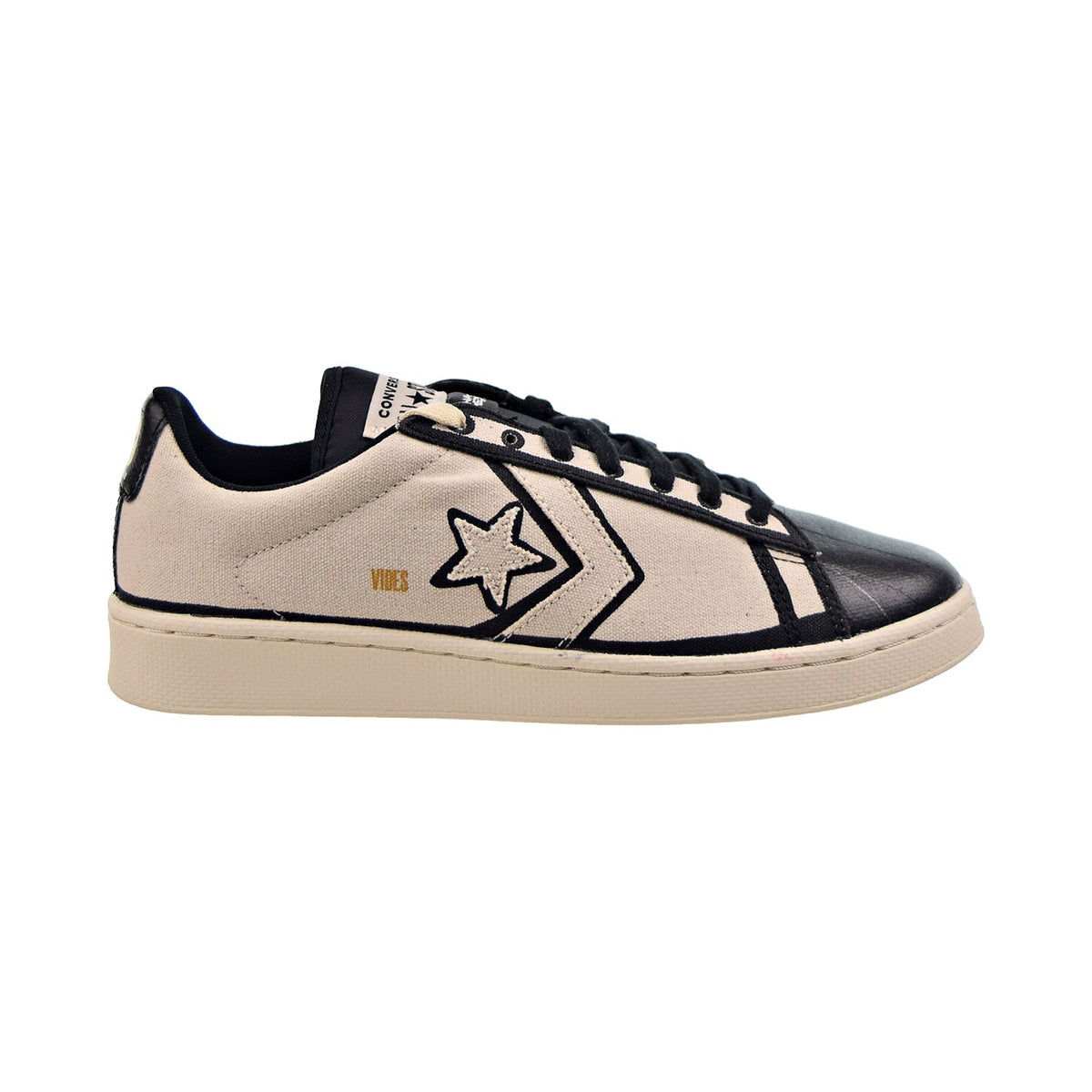Converse x Joshua Vides Pro Leather OX Men's Shoes Natural Ivory-Black-White