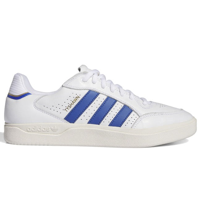 Adidas Tyshawn Low Skateboard Shoe - White/Royal Blue/Chalk White