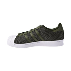 Adidas Superstar Glitter Mesh J Big Kids Shoes Night Cargo/Footwear White