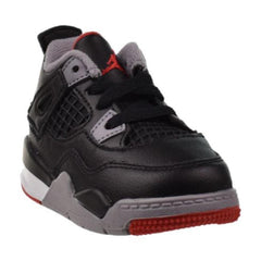 Air Jordan Retro 4 "Bred Reimagined" (TD) Toddler Shoes Black-Cement Grey