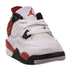 Jordan 4 Retro (TD) Toddler Shoes Red Cement-White-Black