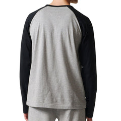 Adidas Originals Trefoil Men's Long Sleeve T-Shirt Medium Grey Heather/Black