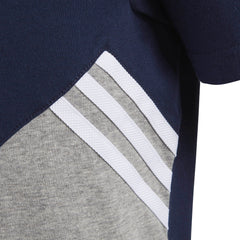 Adidas Originals Youth Fleece Tee Collegiate Navy/Medium Grey Heather/White