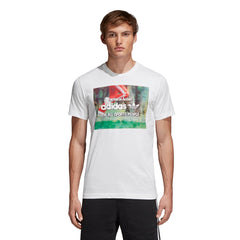 Adidas Men's Originals Traction In Action Photo Tee White/Multicolor