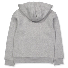 Adidas Youth Originals Full Zip Hoodie Medium Grey Heather/White