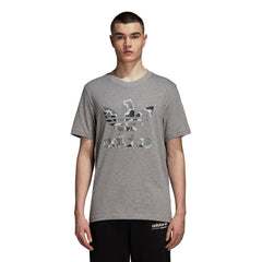 Adidas Originals Camouflage Trefoil Men's Tee Grey Heather/Black-White