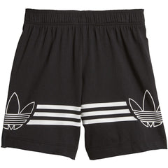 Adidas Infant & Toddler Originals Outline Tee Shorts Set White/Black