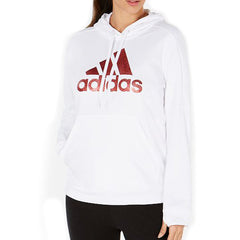 Adidas Women's Originals Shine Logo Hoodie White
