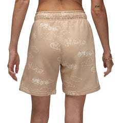 Jordan Flight Women's Washed Fleece Shorts Light Sienna