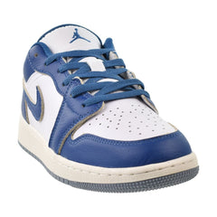 Air Jordan 1 Low SE (GS) Big Kids' Shoes White/Industrial Blue fn9137-141