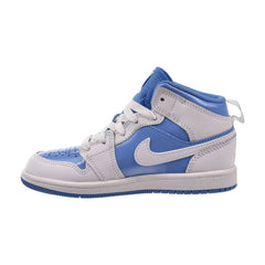 Jordan 1 Mid SE (PS) Little Kids' Shoes White/Legend Blue fz3932-114