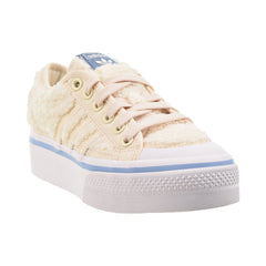 Adidas Nizza Platform Sherpa Women's Shoes Wonder White-Cloud White-Ambient Sky