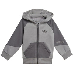 Adidas Toddlers/Little Kids' Full-Zip Hoodie Set Grey