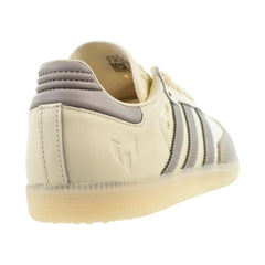 Adidas Samba Messi Men's Shoes Cream White/Light Brown/Gold  jq0266
