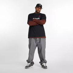 New Balance Numeric Linear Logo Black S/s Shirt