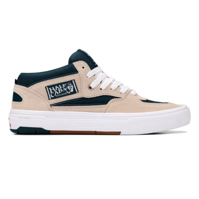 Vans Half Cab Wafflecup Skateboard Shoe - Oatmeal/Deep Teal